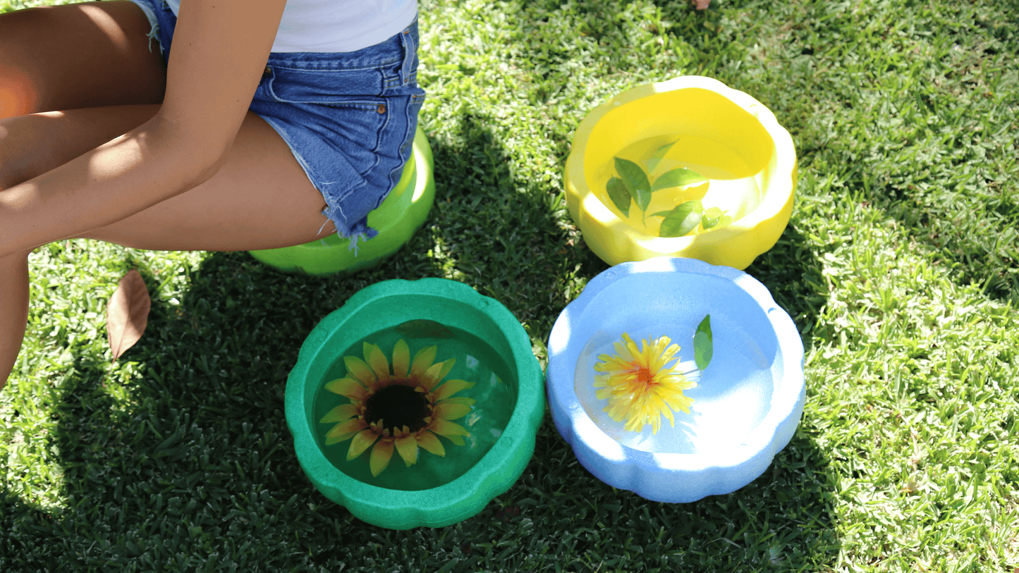 Colorful fun versatile stacking stones, stepping stones made out of lightweight Expended Polypropylene foam for kids for movement, open ended play, active learning, creativity, exercise, social development, motor development, cognitive development. can be combined with the balance board