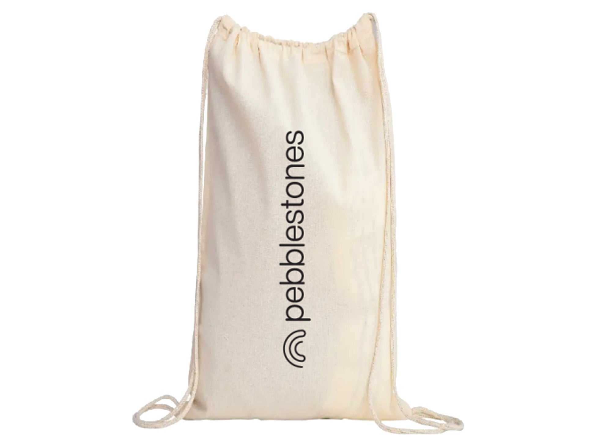 drawstring backpack holds a set of 3 stepping stones for organization purposes. postable, easy to carry and lightweight. Stapelstein stacking stones in a bag for kids to carry with them everywhere they go.