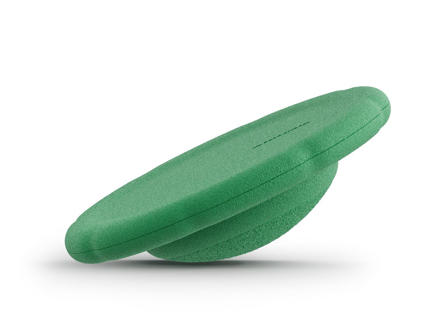 jade balance board for workout, exercise, movement, and active play for kids. Used for yoga and physical therapy. Raised edge for extra support. Can be combined with the stacking stones. made of 100% Expended Polypropylene.