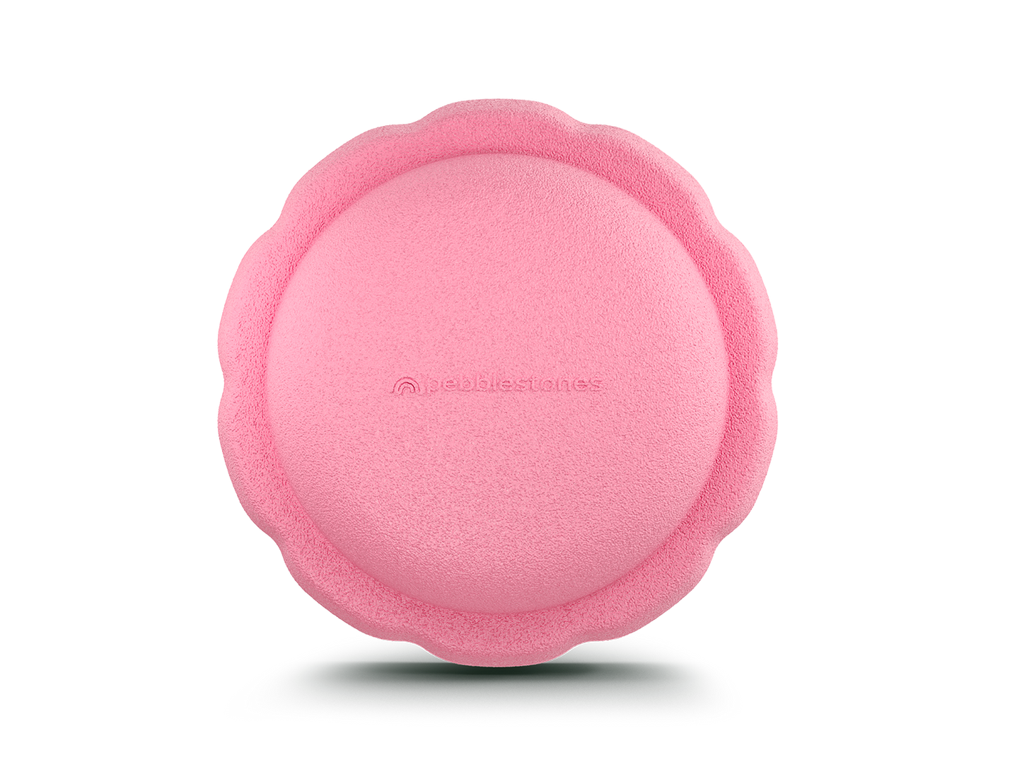 pink color single versatile fun stacking stone, stepping stone made out of lightweight Expended Polypropylene foam for kids for movement, open ended play, active learning, creativity, exercise, social development, motor development, cognitive development. can be combined with the balance board.