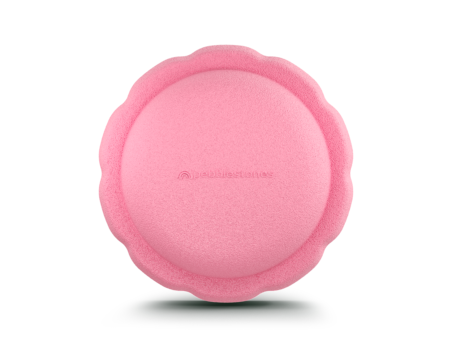 pink color single versatile fun stacking stone, stepping stone made out of lightweight Expended Polypropylene foam for kids for movement, open ended play, active learning, creativity, exercise, social development, motor development, cognitive development. can be combined with the balance board.