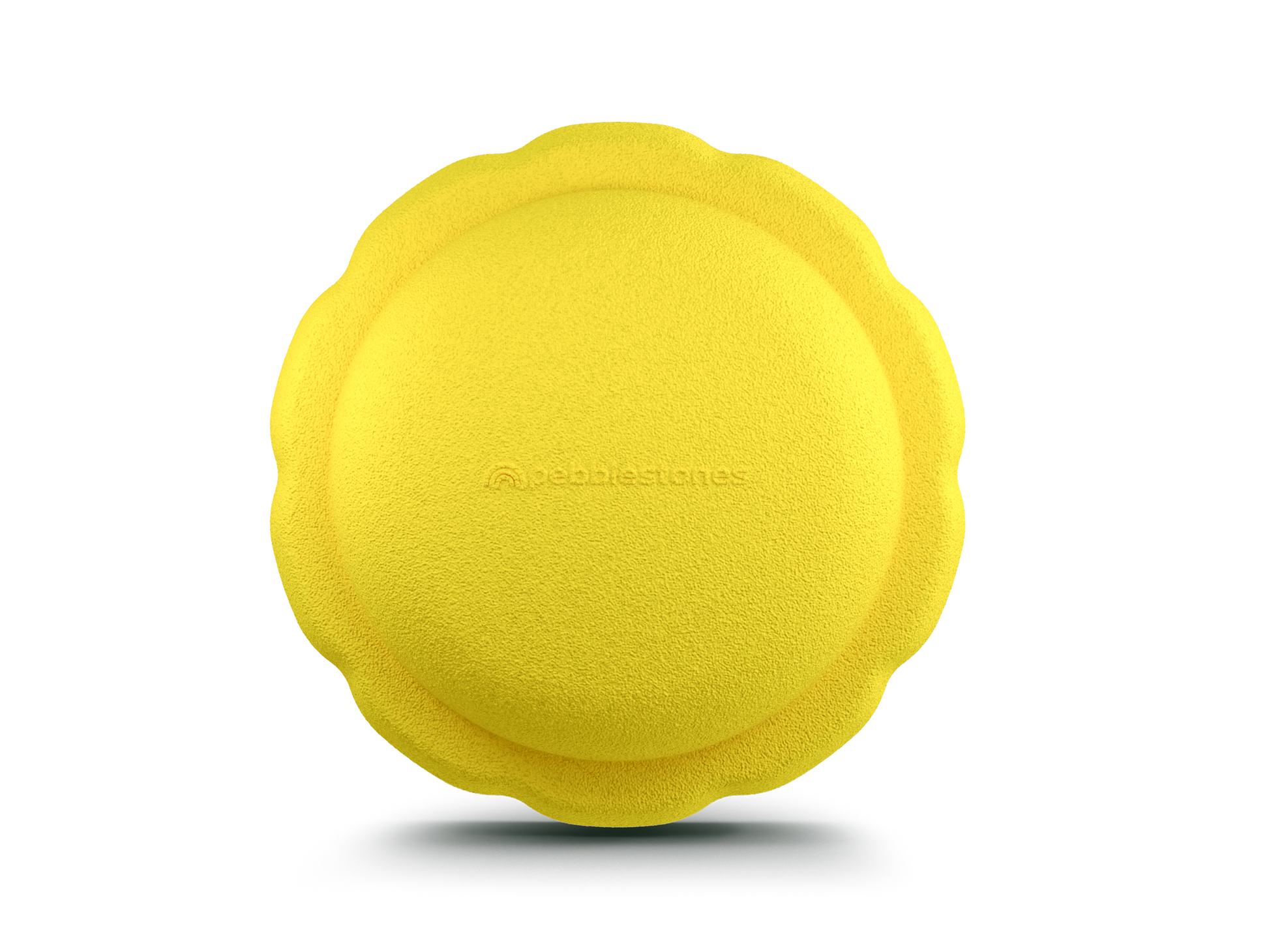 yellow color single versatile fun stacking stone, stepping stone made out of lightweight Expended Polypropylene foam for kids for movement, open ended play, active learning, creativity, exercise, social development, motor development, cognitive development. can be combined with the balance board.