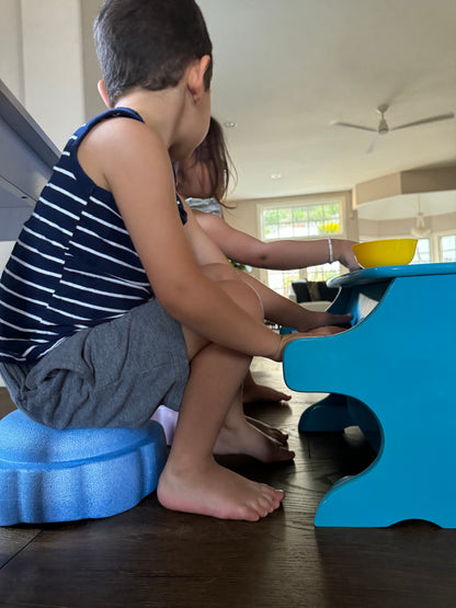 Colorful fun versatile stacking stones, stepping stones made out of lightweight Expended Polypropylene foam for kids for movement, open ended play, active learning, creativity, exercise, social development, motor development, cognitive development. can be combined with the balance board