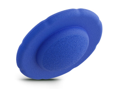 dark blue balance board for workout, exercise, movement, and active play for kids. Used for yoga and physical therapy. Raised edge for extra support. Can be combined with the stacking stones. made of 100% Expended Polypropylene.