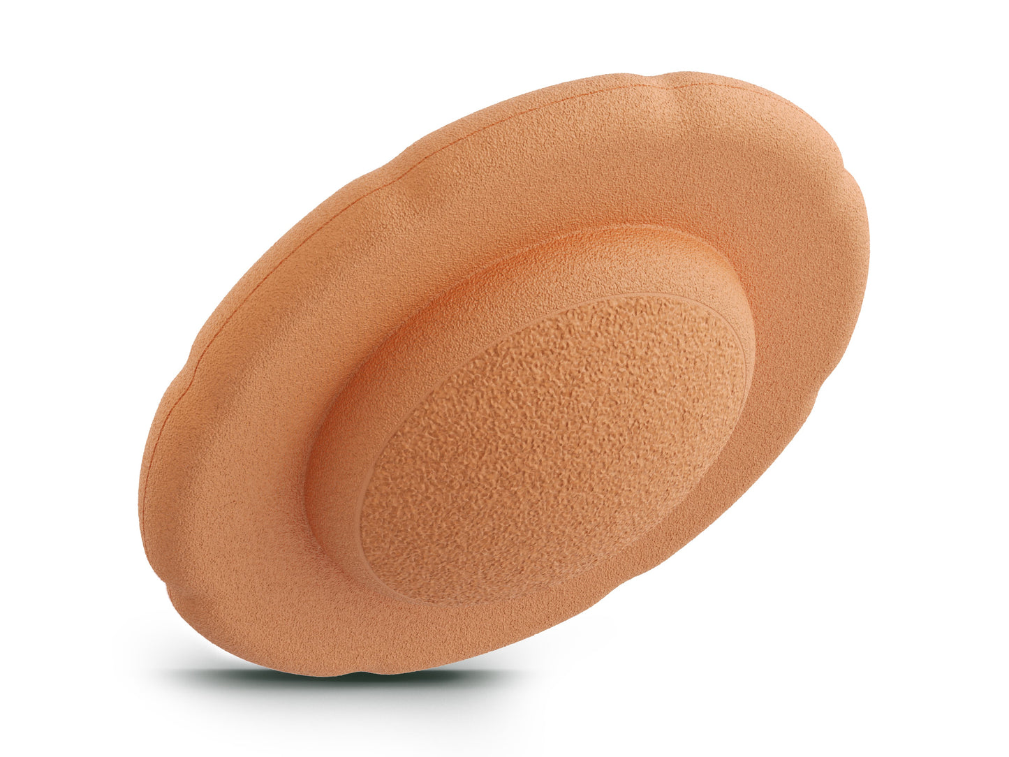 light orange balance board. stackable with the classic pebblestones. White Background.