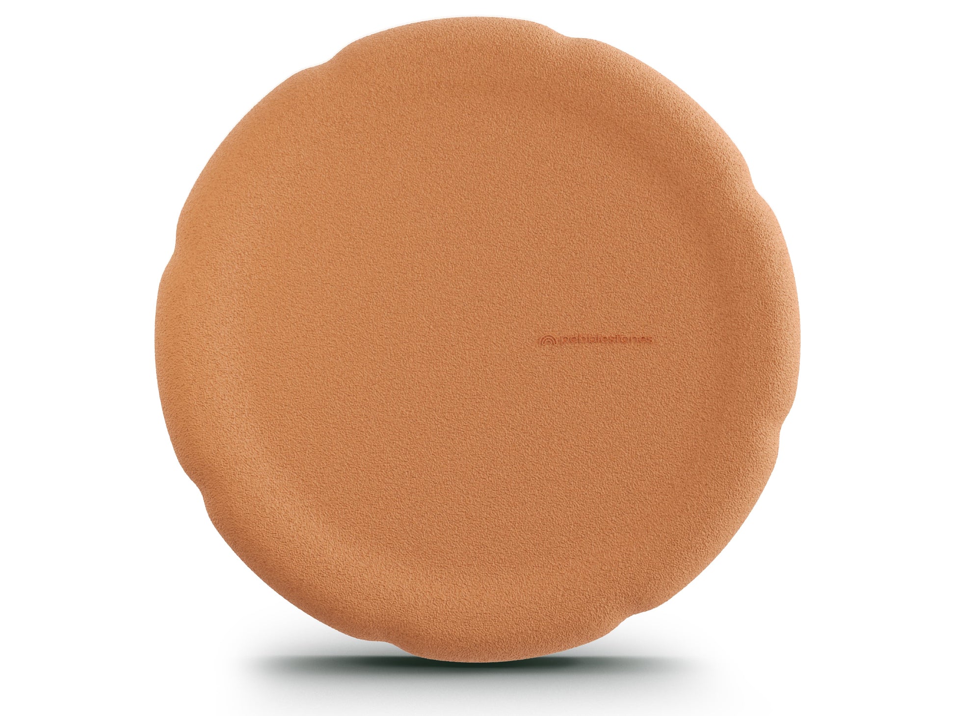 light orange balance board. stackable with the classic pebblestones. White Background.