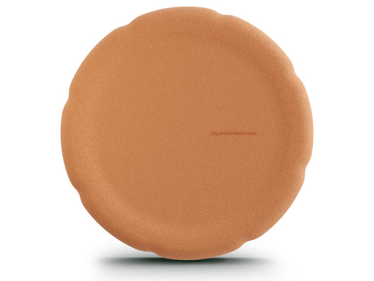 light orange balance board. stackable with the classic pebblestones. White Background.