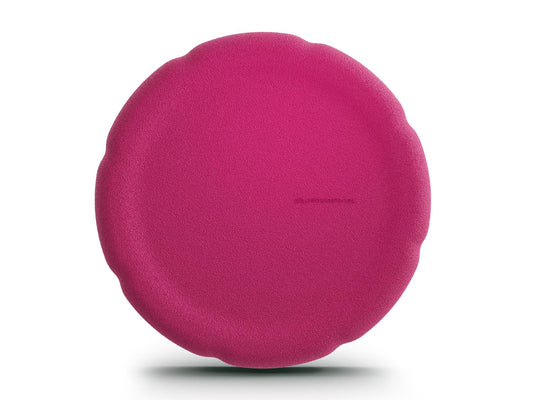 dragon fruit balance board for workout, exercise, movement, and active play for kids. Used for yoga and physical therapy. Raised edge for extra support. Can be combined with the stacking stones. made of 100% Expended Polypropylene.