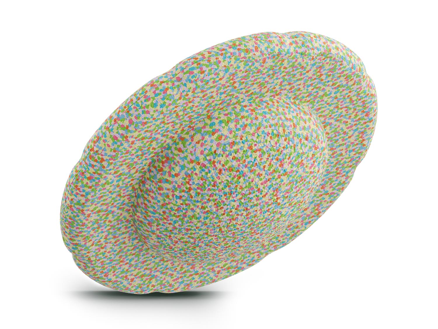multicolored balance board for workout, exercise, movement, and active play for kids. Used for yoga and physical therapy. Raised edge for extra support. Can be combined with the stacking stones. made of 100% Expended Polypropylene.