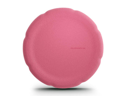 coral balance board for workout, exercise, movement, and active play for kids. Used for yoga and physical therapy. Raised edge for extra support. Can be combined with the stacking stones. made of 100% Expended Polypropylene.