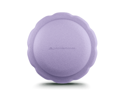 Light purple color single versatile fun stacking stone, stepping stone made out of lightweight Expended Polypropylene foam for kids for movement, open ended play, active learning, creativity, exercise, social development, motor development, cognitive development. can be combined with the balance board.