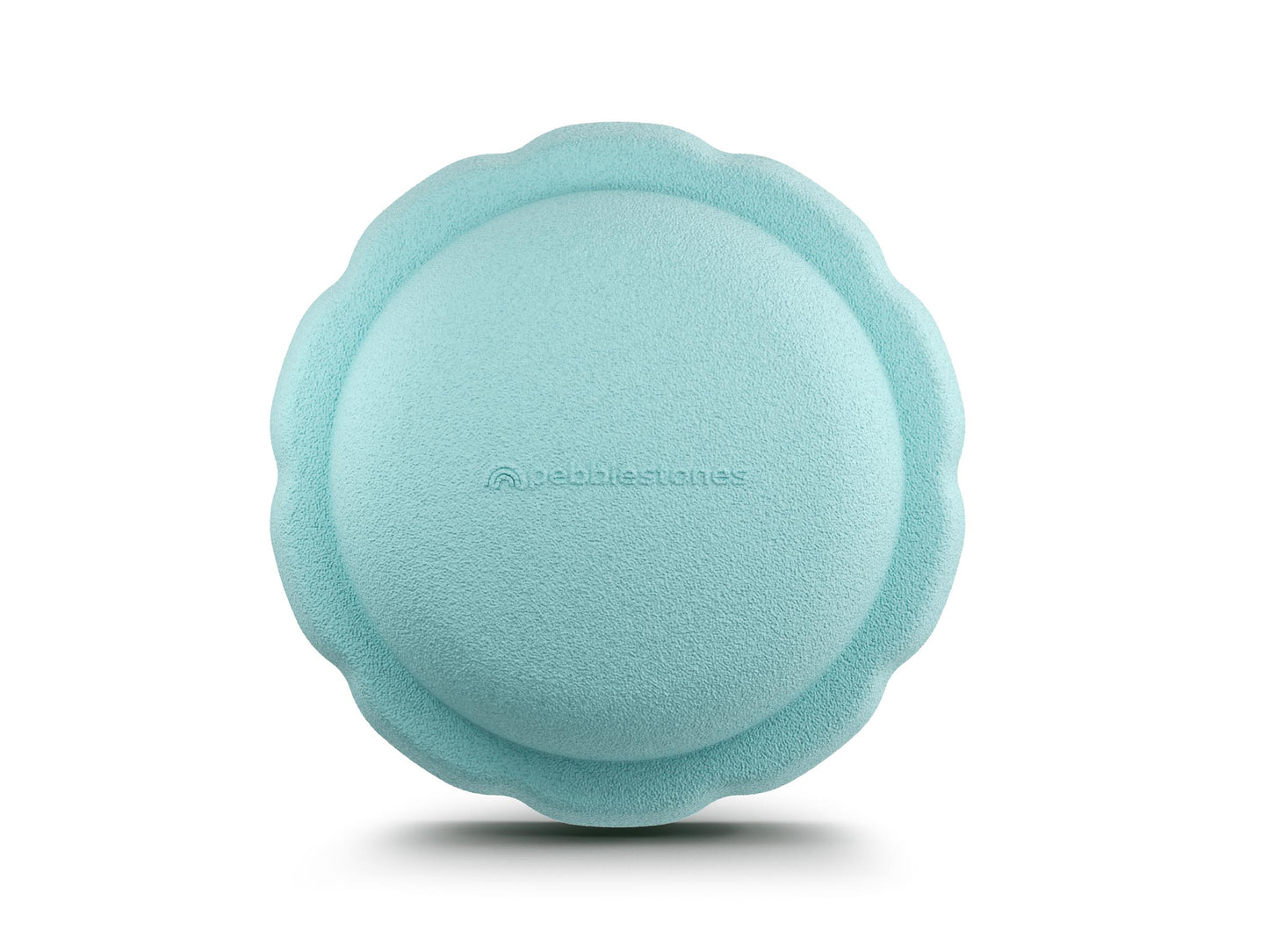 turquoise colorsingle versatile fun stacking stone, stepping stone made out of lightweight Expended Polypropylene foam for kids for movement, open ended play, active learning, creativity, exercise, social development, motor development, cognitive development. can be combined with the balance board.